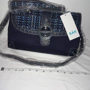 NWT The Sak Lucia Crocheted Handbag Satchel Shoulder Bag Purse Convertible Na